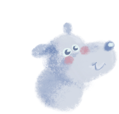a blue dog